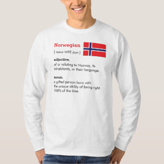 ノルウェー語の定義ティー Tシャツ