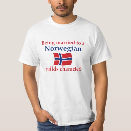 ノルウェー語はキャラクターを造ります Tシャツ (正面)