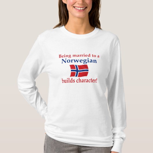 ノルウェー語はキャラクターを造ります Tシャツ (正面)