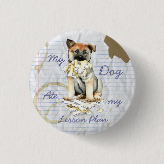 ノルウェー語エルクハウンド食べマイレッスンプランボタン 缶バッジ