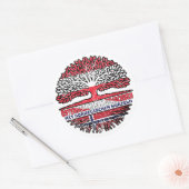 ノルウェー語ノルウェー語オーステリーヒッシュオーステリーヒックバウム ラウンドシール (封筒)