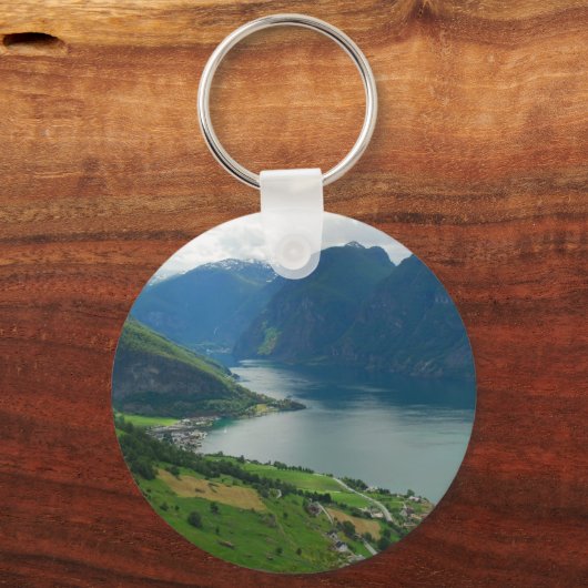 ノルウェー語フィヨルドキーチェーン キーホルダー (正面)