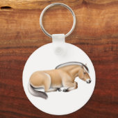 ノルウェー語フィヨルドホースキーチェーン キーホルダー (正面)