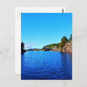 ノルウェー語フィヨルド ポストカード (正面/裏面)