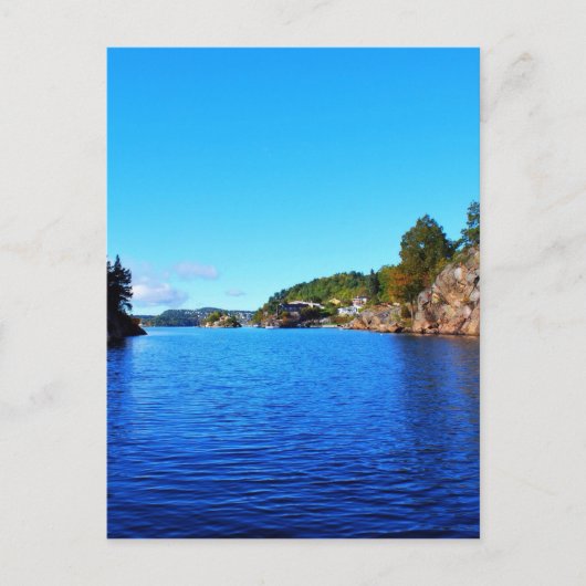 ノルウェー語フィヨルド ポストカード (正面)