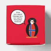 ノルウェー語ペンギンさんパーソナライズされた フェイバーボックス (上部)