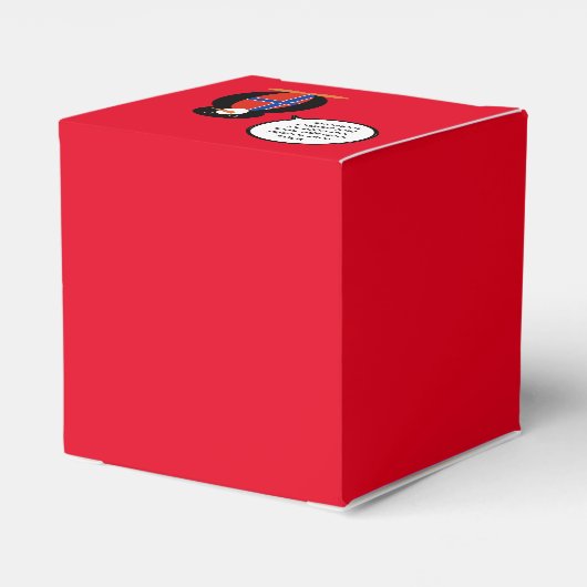 ノルウェー語ペンギンさんパーソナライズされた フェイバーボックス (裏面サイド)