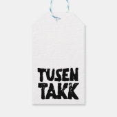 ノルウェー語「ありがとう」白黒リノカット ギフトタグ (裏面)