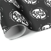 ノルウェー語「メリークリスマス」リノプリント ラッピングペーパー (ロールコーナー)