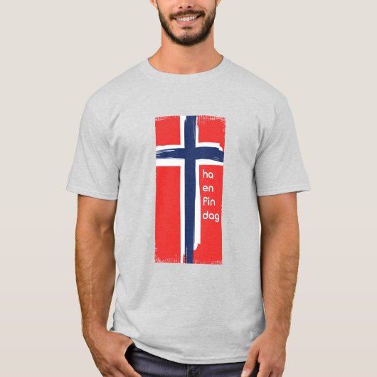 ノルウェー語 - 素敵な一日を Tシャツ (正面)