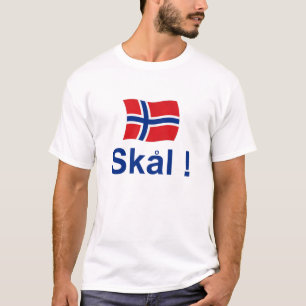 ノルウェー語Skal! (応援) Tシャツ