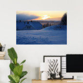 ノルウェー雪 ポスター (ホームオフィス)
