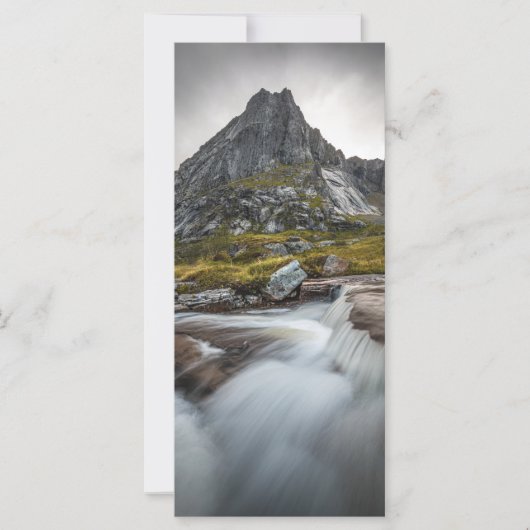 ノルウェー風景写真 カード (正面)