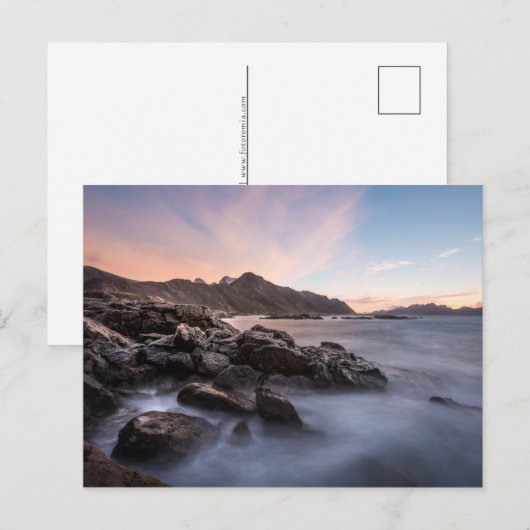 ノルウェー風景写真 シーズンポストカード (正面/裏面)