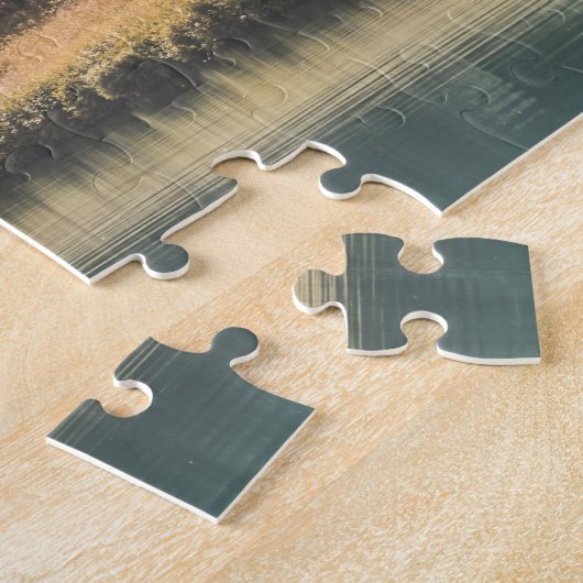 ノルウェー風景写真 ジグソーパズル (側面)