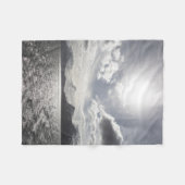 ノルウェー風景写真 フリースブランケット (正面(横))