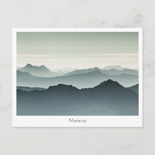 ノルウェー風景写真 ポストカード (正面)