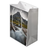 ノルウェー風景写真 ミディアムペーパーバッグ (裏面アングル)