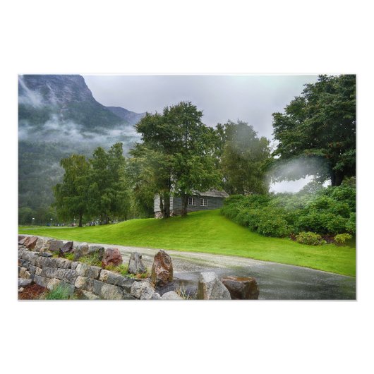 ノルウェー風景 フォトプリント            (正面)