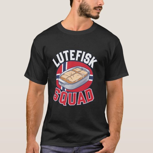 ノルウェー食品向けルテフィスク分隊アパレル Tシャツ (正面)