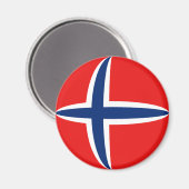 ノルウェー魚目国旗の磁石 マグネット (正面/裏面)
