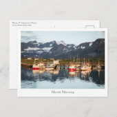 ノルウェー魚釣りボート ポストカード (正面/裏面)