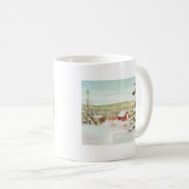 ノルウェー1950年のヴィンテージのクリスマス コーヒーマグカップ (正面右)