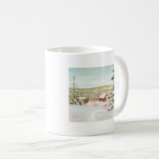 ノルウェー1950年のヴィンテージのクリスマス コーヒーマグカップ (正面右)