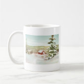 ノルウェー1950年のヴィンテージのクリスマス コーヒーマグカップ (左)