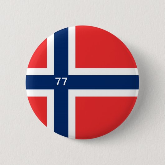 ノルウェー77 缶バッジ (正面)