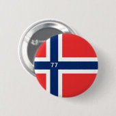 ノルウェー77 缶バッジ (正面&裏面)