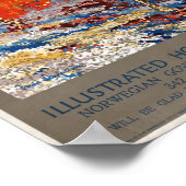 ノルウェー9月ヴィンテージのポスターを復元 ポスター (角)