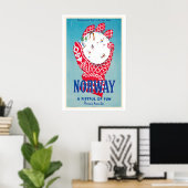 ノルウェー・アメリカライン 楽しさいっぱい ポスター (ホームオフィス)