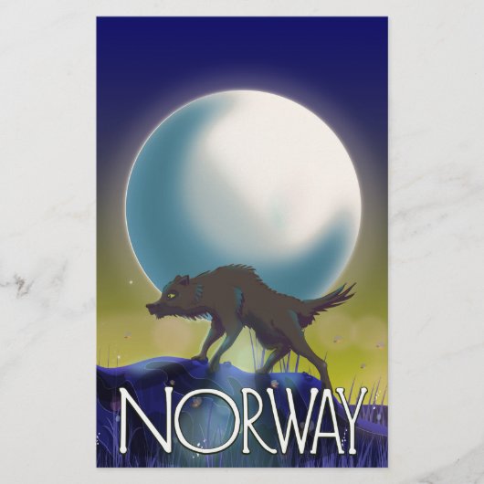 ノルウェー・ウルフポスター (正面)