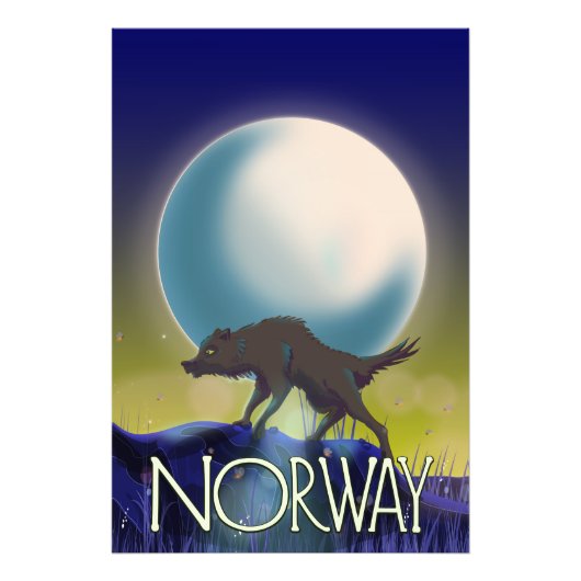 ノルウェー・ウルフポスター フォトプリント            (正面)