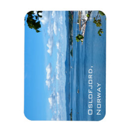 ノルウェー、オスロからのオスロフィヨルドの夏の眺め マグネット