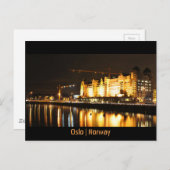 ノルウェー，オスロの水の反射 ポストカード (正面/裏面)