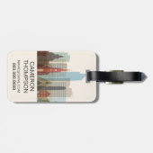 ノルウェー，オスロ|シティスカイライン ラゲッジタグ (裏面横)