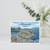 ノルウェー オーレスン 旅行 はがき (スタンド正面)