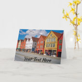 ノルウェー、カスタマイズ可能なベルゲン カード (黄色い花)