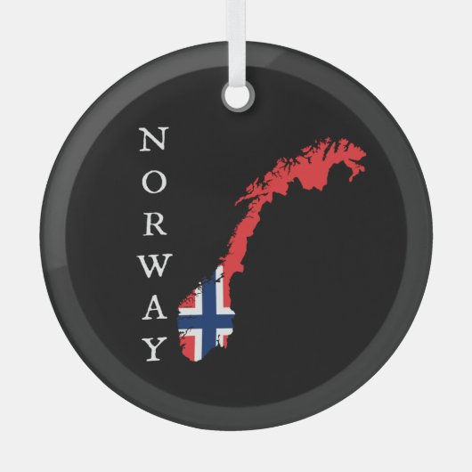 ノルウェー ガラスオーナメント (正面)