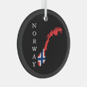ノルウェー ガラスオーナメント (正面右)