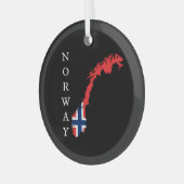 ノルウェー ガラスオーナメント (正面左)