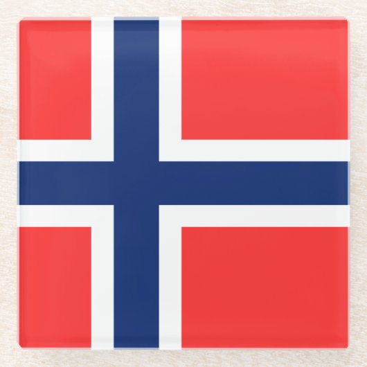 ノルウェー ガラスコースター (正面)