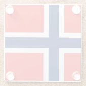 ノルウェー ガラスコースター (裏面)