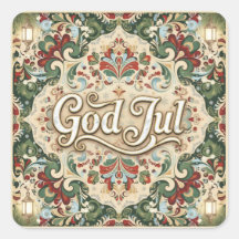 ノルウェー クリスマス ステッカー God Jul