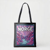 ノルウェー ゲイランゲルフィヨルド フィヨルド トートバッグ (正面)