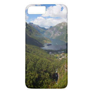 ノルウェー、ゲイルアンゲルフィヨルドの風景 iPhone 8 PLUS/7 PLUSケース