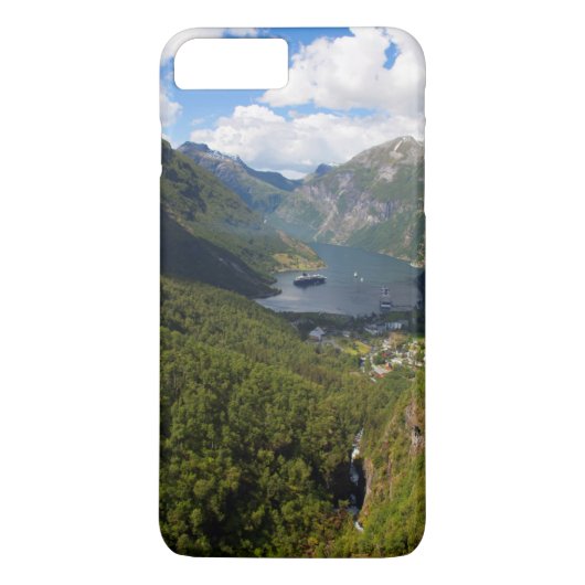 ノルウェー、ゲイルアンゲルフィヨルドの風景 Case-Mate iPhoneケース (裏面)