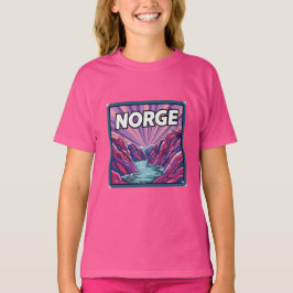 ノルウェー ゲイルランゲルフィヨルド フィヨルド 子供Tシャツ Tシャツ
